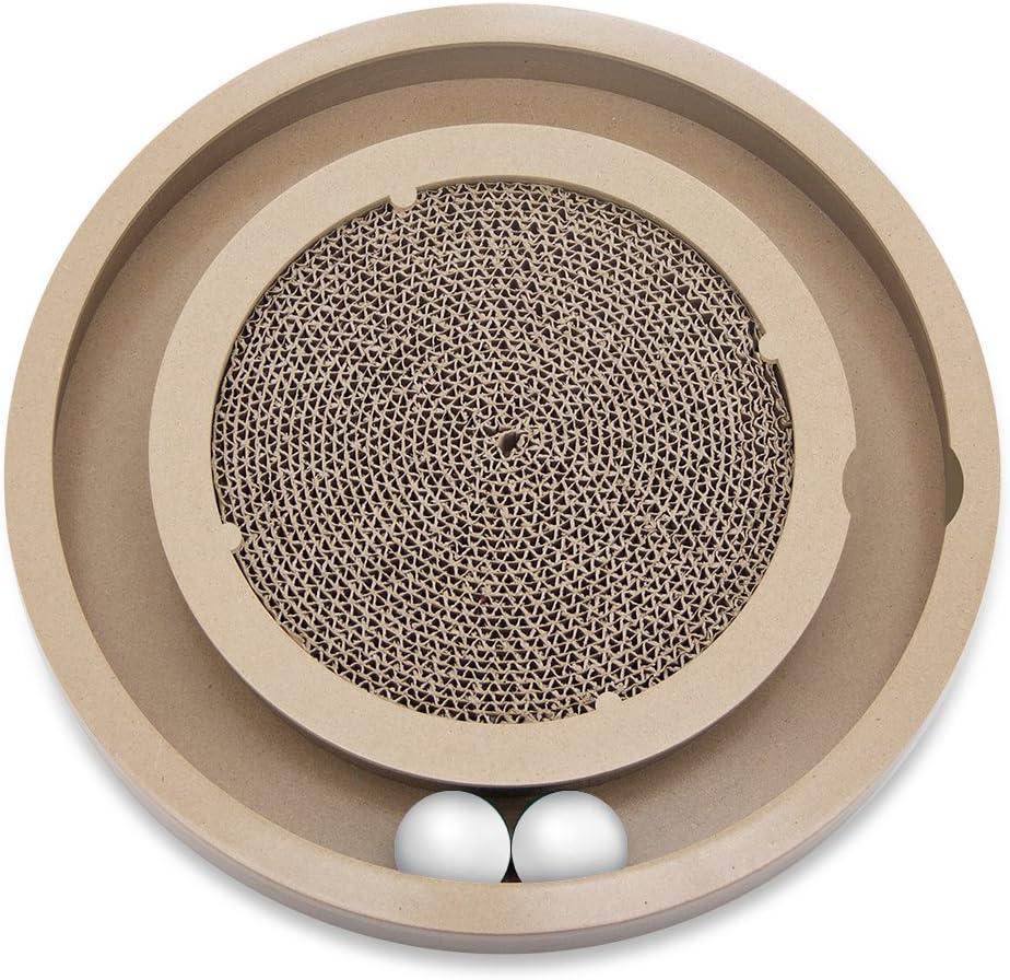 Best Pet Supplies Catify Cat Scratcher, Fun Interactive Scratchers, Posts, Poles, Claw Safe, Furniture Saver Indoor Play Support Natural Cat Behaviors Heavy Duty - Scratch & Spin