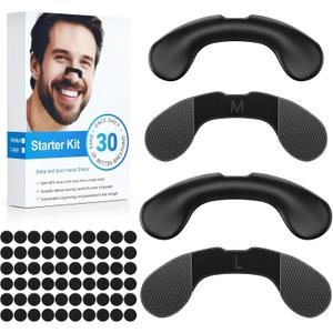 Nasal Strips for Snoring, Extra Strength Nose Strips for Congestion Improve Breathing Sleeping Quality, Snoring Solution for Running, Anti Snore Devices for Men Women All Night Comfort, 30 Counts