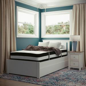 Flash Furniture Capri Comfortable Sleep 12" Hybrid Pocket Spring and Foam Mattress in a Box, Foam Pocket Spring Hybrid Mattress for Pressure Relief, Twin
