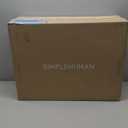 simplehuman 40 Liter / 10.6 Gallon Slim Kitchen Step Trash Can With Secure Slide Lock, Black Plastic