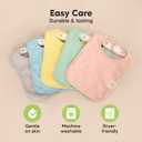 KeaBabies 8-Pack Organic Baby Bibs for Boys, Girls - Super Absorbent Cotton Drool Bibs for Baby Girl & Boy, Teething Toddler, Drooling Newborn, Ultra Soft & Machine Washable (Dawn)