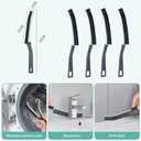 7 Pack Dryer Vent Cleaner KitDustpan and Brush SetHard Bristle Crevice Cleaning Brush Flexible Dryer Lint Brush Cleaner 29.5 inch ; Essential Cleaning Brush Set for Home