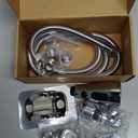 Kitchen Faucet Sink Sprayer Attachment Set,3 Modes Sink Sprayer Replacement Head with Stainless Steel Hose,Faucet Aerator and Brass Diverter Valve (5 pcs Adapter) for Washing Fruit,Dishes and Hair1