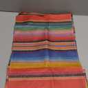 Artoid Mode Colorful Stripes Serape Mexican Table Runner, Mexico Dia De Los Muertos Fiesta Kitchen Dining Table Decoration for Home Party Decor 13x72 Inch