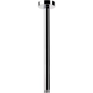 Ceiling Mounted Shower Arm, Rain Shower Extension Arm with Flange and Teflon Tape Stainless Steel Ceiling Mount Shower Extender for Fixed Shower Head (12 Inch, Chrome)