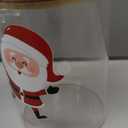 Suclain 4 Pcs Christmas Glass Storage Jars 24 oz Xmas Candy Cookie Jar Containers with Airtight Lids Spoons Santa Snowman Reindeer Gingerbread Man Decorative Canisters for Home Kitchen Countertop