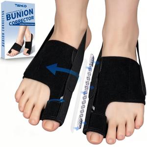 2 PCS Bunion Corrector for Women MenBig Toe Straightener with Splint for Hallux Valgus Pain Relief Toe Separator for Day and Night, One Size