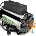 Bio Green PHX 2.8/US Phoenix Greenhouse Heater 220-240V - 9553 BTU Stainless Steel Electric Heating and Cooling System for Greenhouse, Shed, Garage Corded Garage Heater with Frost Detection