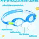 Hoteam Swim Goggles for Kids 4-9 Wide Vision Swimming Goggles Anti Fog Pool Goggles with Cases Boys Girls (24 Pairs)