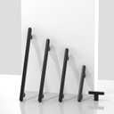 10 Pack Matte Black Cabinet Knobs Single Hole Cabinet Pulls Round Kitchen Drawer Knobs