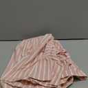 Ecavus Womens Casual Maternity Tops Striped Peplum 3/4 Ruffle Sleeve Shirt Ultra Soft Pregnancy Clothing (Small, 02-pink White Stripe)