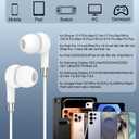 Usbc Earbuds Wired for iPhone 17e/17 Pro Max/Air/17 Pro/16e/16 Plus/16 Pro/15 Pro Max/15 Plus/15 Apple Headphones Wired USB-C Earpods Earphones in-Ear with Mic Type C Cord Ear Buds for Samsung, Pixel