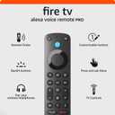 Amazon Fire TV Alexa Voice Remote Pro (newest model) with remote finder, TV controls, and backlit buttons