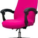 Melaluxe Office Chair Cover - Universal Stretch Desk Chair Cover, Computer Chair Slipcovers (Size: L) - Rose (Large)