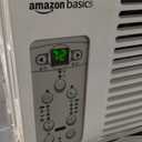 Amazon Basics 6000-BTU Window Air Conditioner with Quiet Operation, Up to 250 Sqf, Cool and Fan Functions, Washable Filter, Adjustable Window Kit, Digital Temperature Display, Remote Control, White