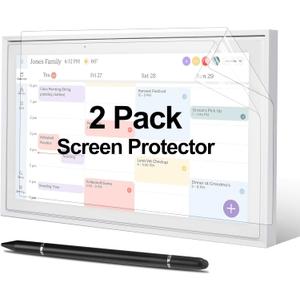 Screen Protector & Stylus Pen Compatible With 15 inch Digital Calendar, Must Have Accessory Kit for Electronic Calendar 15 inch, 2 Pack Screen Protector & 3-in-1 Stylus Pen for Digital Calendar