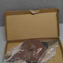 DYWISHKEY Wood Bellows, Fireplace Bellows 15.5 Inch x 7 Inch, Air Bellow Fireplace Blower Leather Bellows Fire Bellows for Fireplaces, BBQ and Camping, Bellow with Hanging Leather Strap (Brown)