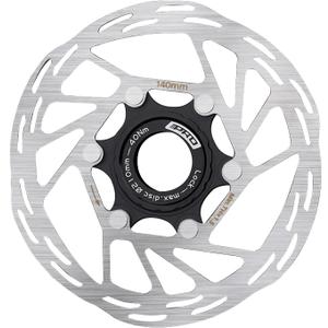 BUCKLOS IIIPRO Bike Centerlock Disc Brake Rotor 140mm 160mm 180mm 203mm, Mountain Bike Road Bike MTB Stainless Steel Center Lock Bicycle Brakes Rotors for E-bike/BMX(Black)