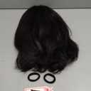 Kinky Straight Drawstring Ponytail for Black Women 14 Inch Brown Black Yaki Straight Hair Extension with Tail Warping Shoulder Length Synthetic Flick Pony Tail Hairpiece(2#)