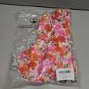 Womens Wrap V Neck Short Sleeve Dress 2025 Summer Floral Boho Dress Ruffle A Line Flowy High Low Midi Dresses (M)