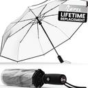 Repel Umbrella Windproof Travel Umbrellas for Rain - Easy Auto Open Close, Durable & Compact Umbrella, Strong Fiberglass Frame, Waterproof Canopy - Backpack, Purse, Portable Umbrella for Travel