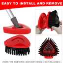 Small 2 Pack Scrub Brush Head ONLY for O Cedar RinseClean 2-Tank Spin Mop, Replacement Head Scrubber Brush,NOT for EasyWring 1-Tank System