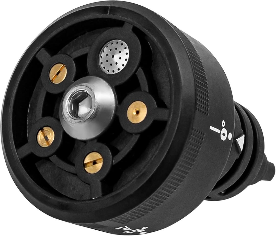 Multi-Functional Nozzle Replacement for Worx Hydroshot Cleaner WG629/620/630, WU630/633 Accessories Home Tool Pressure Power Washer Accessories 5 in 1 for Pathway Driveway and Paving Flat Areas, Black