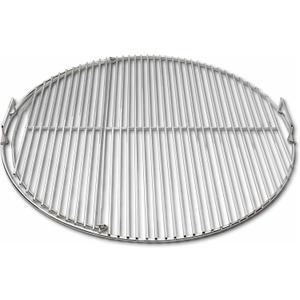 SnS Grills EasySpin Charcoal Grill Cooking Grate, 304 Stainless Steel, Large Hinged Opening, Perfect for 2-Zone Cooking, Replacement Grate Compatible with Weber & Other Grills - Fits 22 Kettles