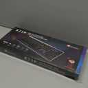 i-rocks K71M RGB Mechanical Gaming Keyboard with Media Control Knob, Switches (Red), 107 Keys w/Full NKRO, PBT Keycaps, Multimedia Hotkeys, Detachable USB-C Cable and Onboard Storage, Black