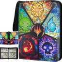 Card Binder for MTG/TCG,9 Pocket Trading Card Binder for YGO/PTCG,Holds 720 Cards,Collector Card Album for Standard Game Cards,Toys Gifts (Colorful)