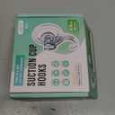 VIS'V Suction Cup Hooks, Small Shower Suction Hooks, Heavy Duty, Removable and Reusable, Clear, 4 Pcs