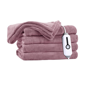 Homemate Electric Blanket Full Size- 72"x84" Heated Blanket Full Size 1/2/4/6/8 Hours Auto-Off 10 Heat Levels Over-Heat Protection Soft Flannel Sherpa Full Size ETL Certification