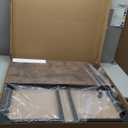 Folding Desk - 31.5" Wood Top Foldable Desk for Small Spaces | No Assembly Required Compact Desk for Home Office, Writing, and Study (Rustic Brown)