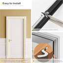 Weather Stripping Door Seal Strip - Soundproof Q-Shaped Foam for Exterior Door Frame, Large Gap Seal, Noise Cancelling, Easy to Install (Black, 26FT)