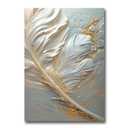 Art Prints, Wall Art Decor, Abstract White Feather print print on Poster, Large Wall Art, Original Textured print, Minimalist Art, Custom Living Room Decor Gift, Wall Art, Decor