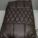 Massage-Mat, Detachable Neck Massager, Full Body Vibration Heating, Massage Pad with 10 Vibrating Motors and 9 Speed Settings for Home Office Use, Brown