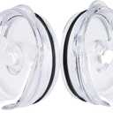 2 Pack Replacement Lids for 40 oz Tumblers, Dustproof Spillproof Lids for TumblerCompatible with 40 oz YETI, Ozark Trail, Styleand More Coffee Mugs(White)