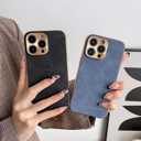 Generic Luxury Leather Nonslip Phone case (iPhone 14 pro (Black))