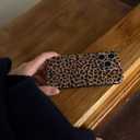Retro Cheetah Leopard Print Phone Case for iPhone 14 Pro 6.1in,Vintage Amber Tortoise Shell Trendy Cool Girl Full Camera Protective Cover for iPhone 14pro 6.1"