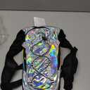 Reflective Hydration Backpack, Hydration Pack - Water Backpack with 2L Hydration Bladder, Essential for Festivals - Rave Hydration Pack for Hiking, Running, Cycling, and Festivals (Pearl White)