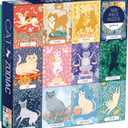 Galison Cat Zodiac 500 Piece Puzzle, Multicolor, 1 EA