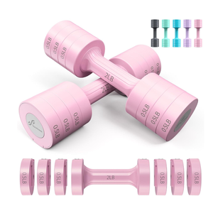 Adjustable Dumbbells Hand Weights Set: Sportneer 5 lb Dumbbell Set of 2 Each 2lb 3lb 4lb 5lb Free Weights Fast Adjust Weight 4 In 1 Weights Dumbbells Set for Women Men Home Gym Exercise Training