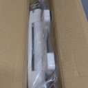 Toilet Seat Elongated, Slow Close Hinges, Four Non-Slip Bumpers, Easy to Install and Clean, Durable Plastic, White Two Sets of Mounting Parts Included