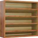 Orimade 4 Tier Spice Rack Organizer for Cabinet, Freestanding Bamboo Seasoning Rack for Countertop, Cupboard, Pantry, Kitchen, 13.18 x 4.13 x 12.2 inches(Spice Jars Not Included), Bronze (Walnut Stain)