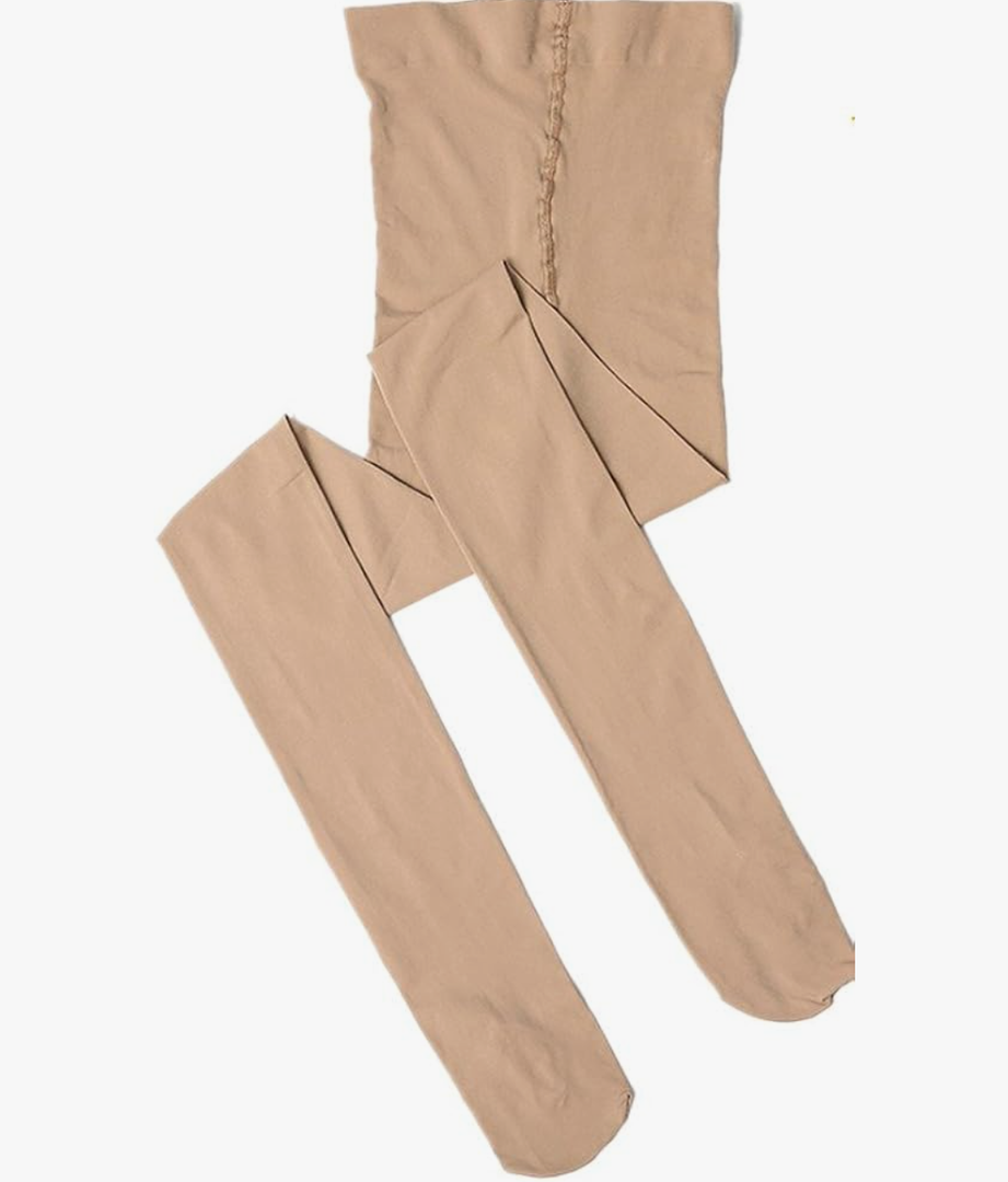 7D32 Dux Dance Light Suntan Convertible Dance Tights - Small Child