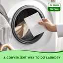 2 x Laundry Detergent Sheets, Ultra Concentrated Rapid-Dissolve Laundry Soap Sheets, Zero Residue, Plant-Based Stain Remover Plastic-Free Laundry Strips, Fresh Scent, 30 Count (Pack of 1)