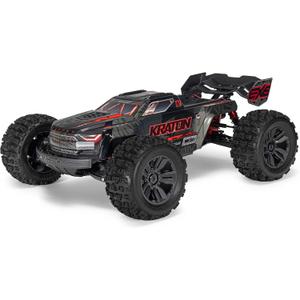 ARRMA 1:8 Kraton 6S EXB Ready to Run, Clipless Body, Basher Monster Truck RC Remote Controlled, Powerful and Stable with Brushless Motor, Battery and Charger Not Included, Black, ARA8708V6T1, 1/8 Scale