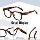 kimorn Blue Light Blocking Glasses, Anti Eyestrain & UV Protection, Square Frame Glasses for Women and Men