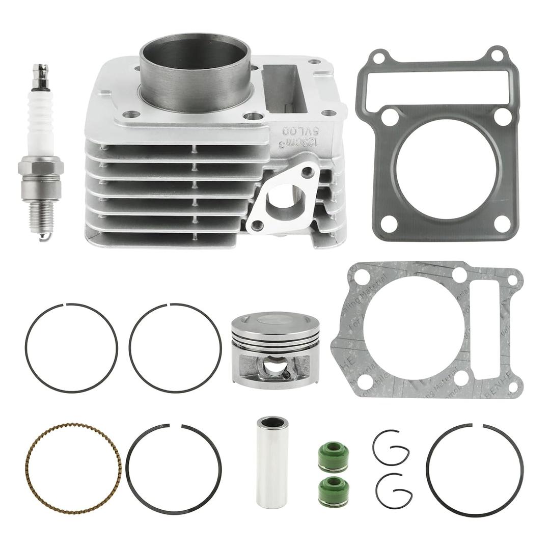 FLYPIG Cylinder Piston Gasket Top End Ring Set Rebuild Kit for 2000-2005 Yamaha TTR125 TTR125E TTR 125 Cylinder Top End Piston