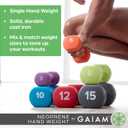 Gaiam Dumbbell Hand Weight (Sold in Singles) - Neoprene Coated Exercise & Fitness Dumbbell for Home Gym Workouts and Strength Training - Free Weights for Women and Men